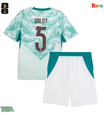 Portugal Diogo Dalot #5 Replika Babytøj Udebanesæt Børn VM 2026 Kortærmet (+ Korte bukser)